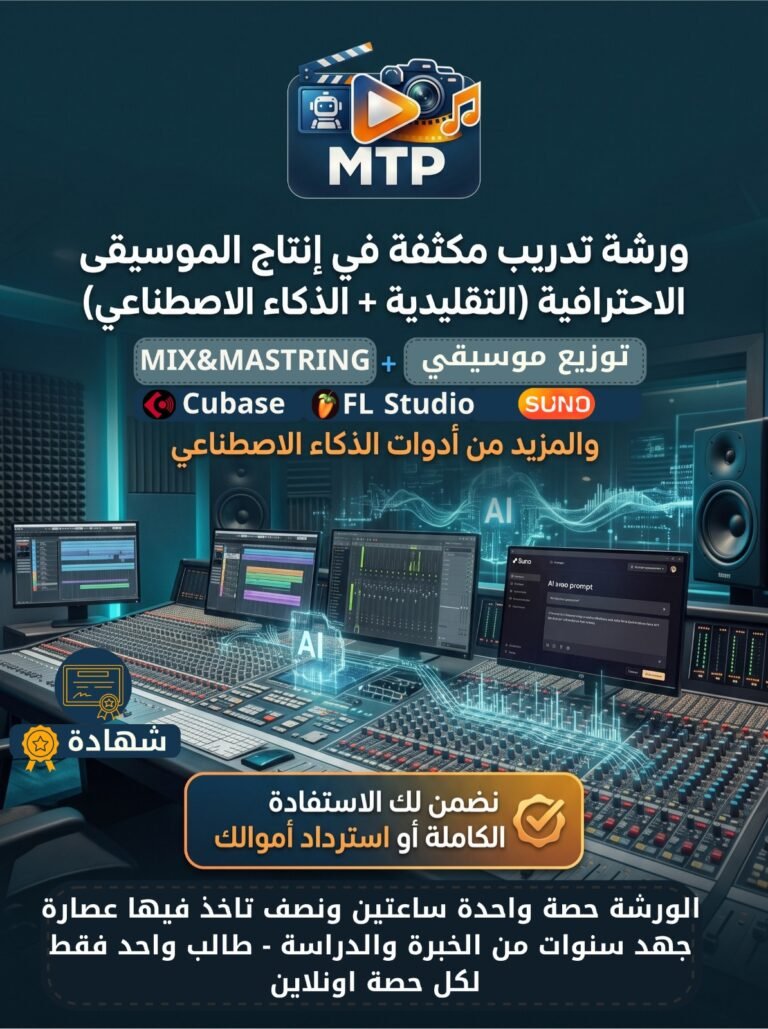 ورشة تدريب مكثقة في إنتاج الموسيقى الإحترافية